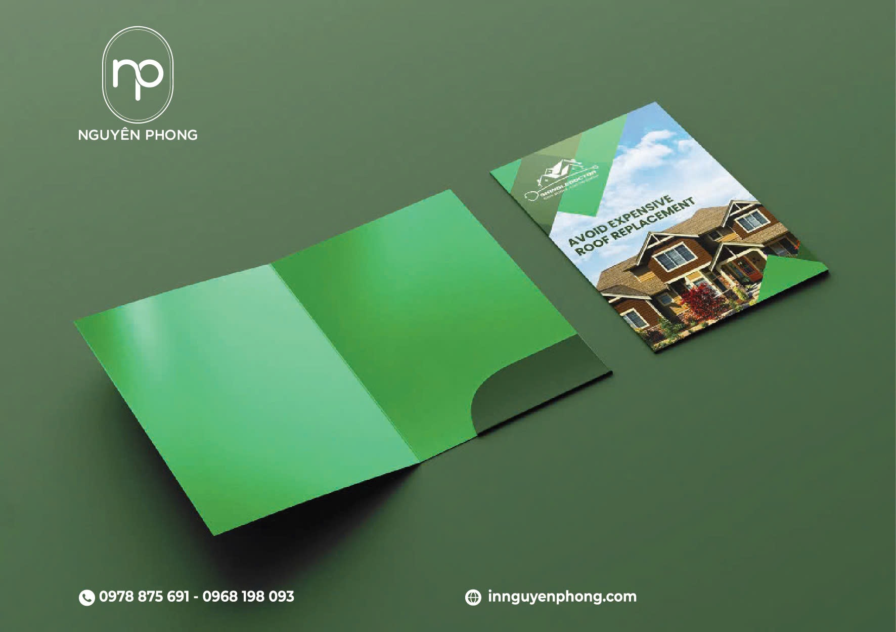 Mẫu thiết kế folder thân thiện với môi trường 